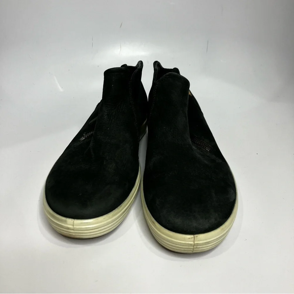 ECCO soft 7 low zip‎ booties black leather size 40